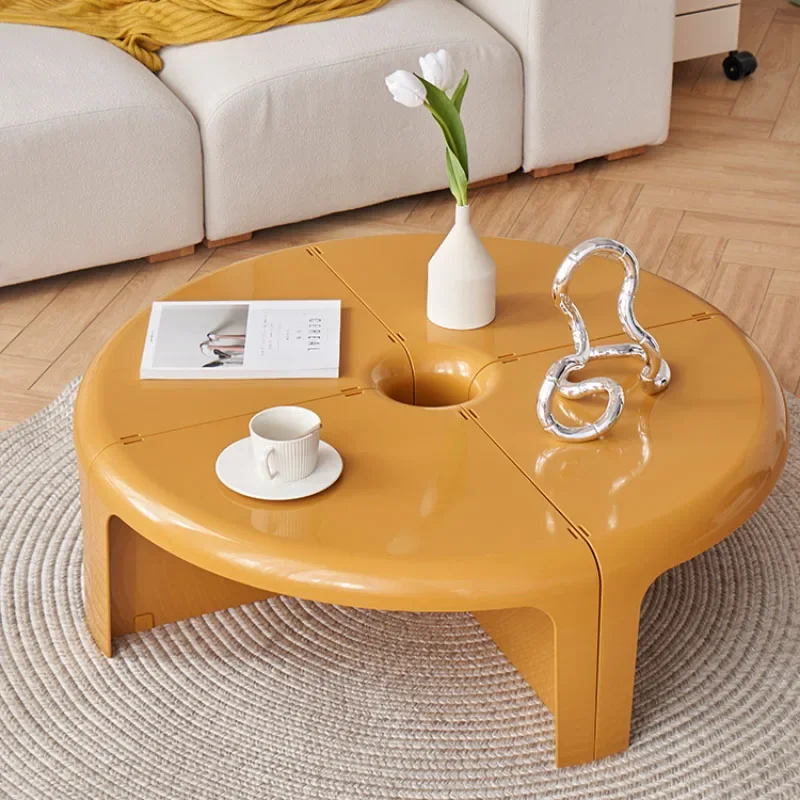 Nordic Living Room Home Tea Table Combination Simple Modern Edge Table Round Small House Multi Functional Side Mesa 사이드테이블 식탁