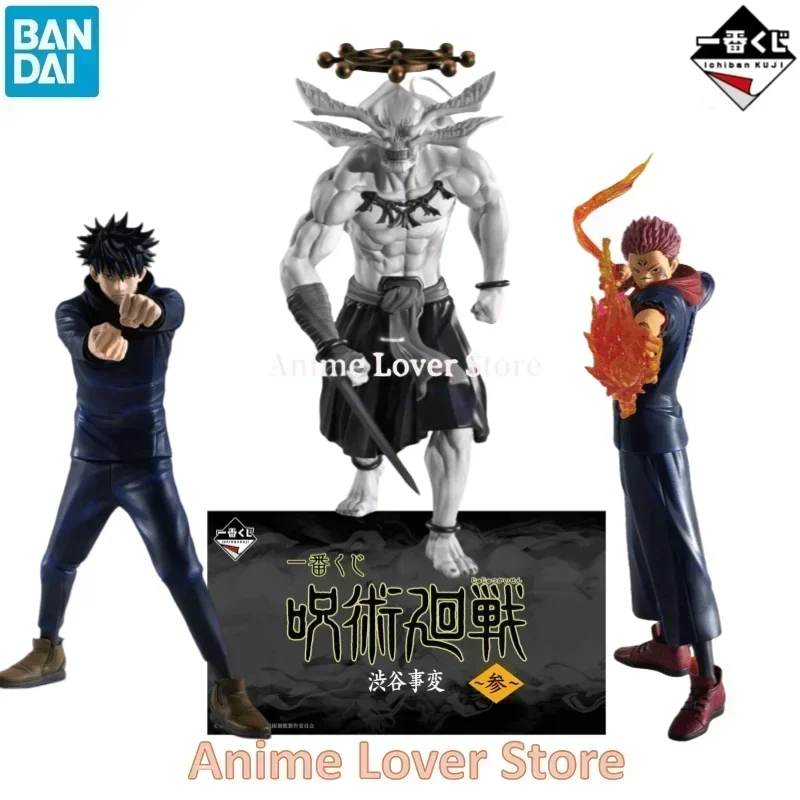 Original Genuine Bandai Jujutsu Kaisen Ichiban Kuji Fushiguro Megumi Ryomen Sukuna Makora Anime Figures Toys