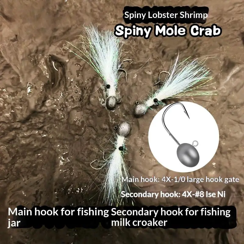 Spiny Lobster Angelköder 1 Stück mit scharfen 4X-Haken, Köder mit verschiedenen Gewichten für Kajak-, Boot- und Uferangeln. – Detail 9