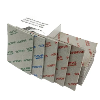 1/5/10 pces almofadas de espuma de esponja de lixa softback 4-1/2 