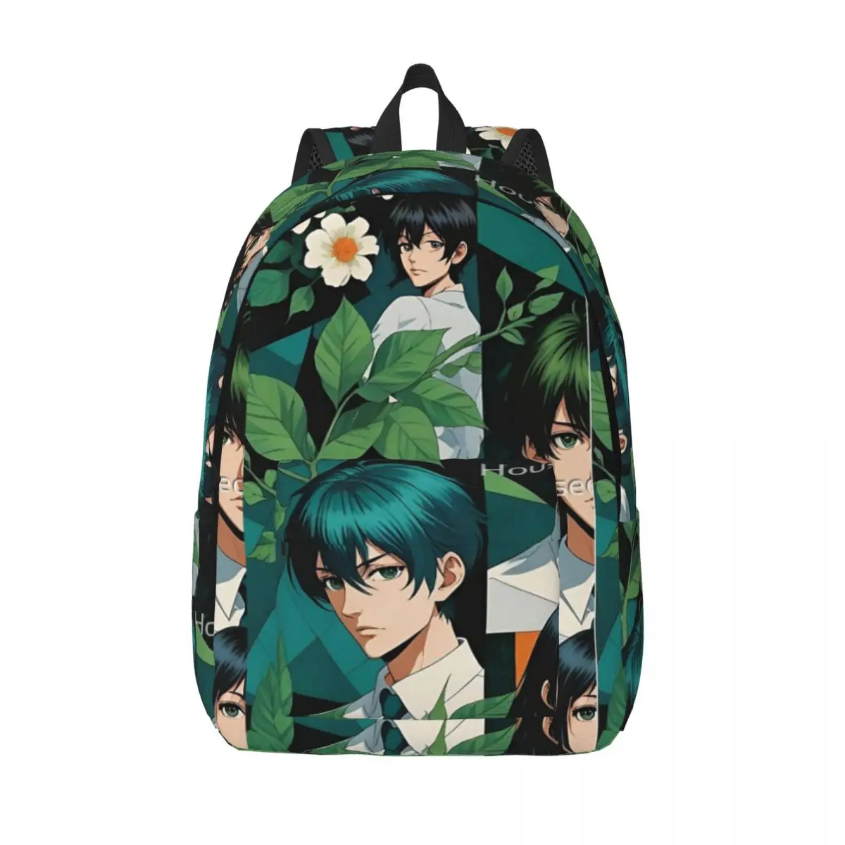 

Коллаж аниме для мальчиков и девочек с элементами природы, простой и стильный рюкзак, холщовый рюкзак, сумки