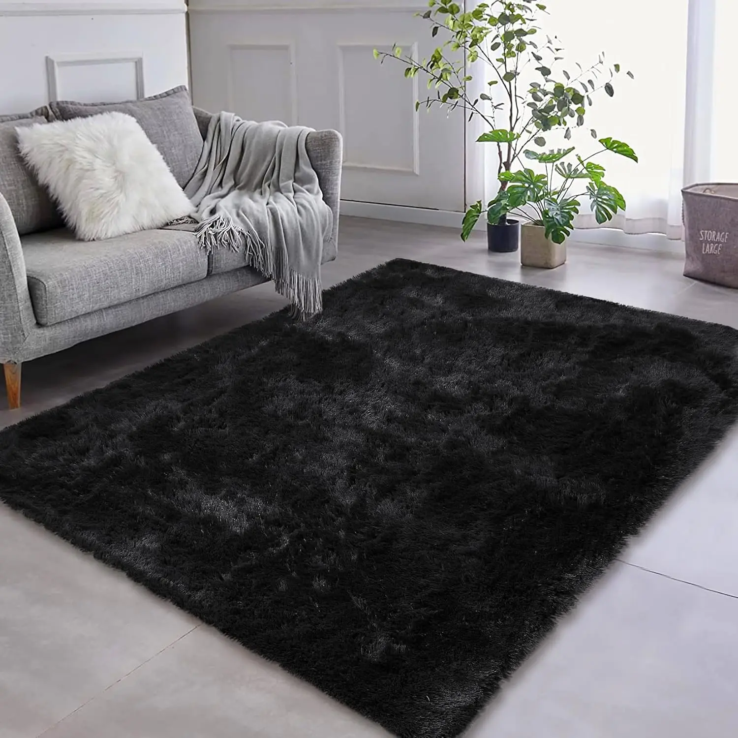 8x10ft Fluffy Rug Large Plush Shaggy Area Rugs for Living Room, Soft Furry Fur Rugs for Bedroom Fuzzy Plush Accent Rug Carpet