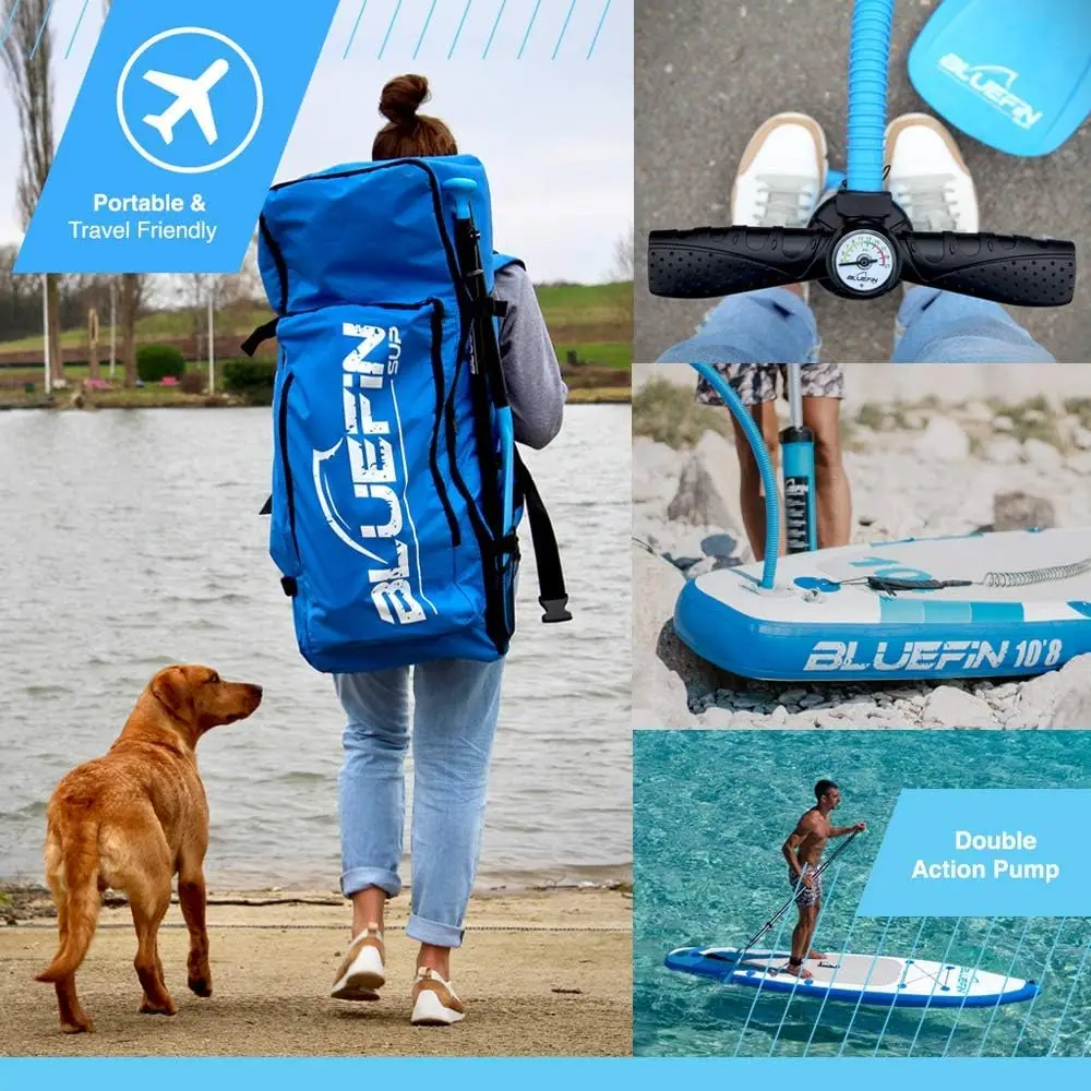 Cruise SUP-Tabla de Paddle surf inflable de pie, accesorios Premium, múltiples tamaños: niños, 9'8, 10'4, 10'8, 12 ', 15'