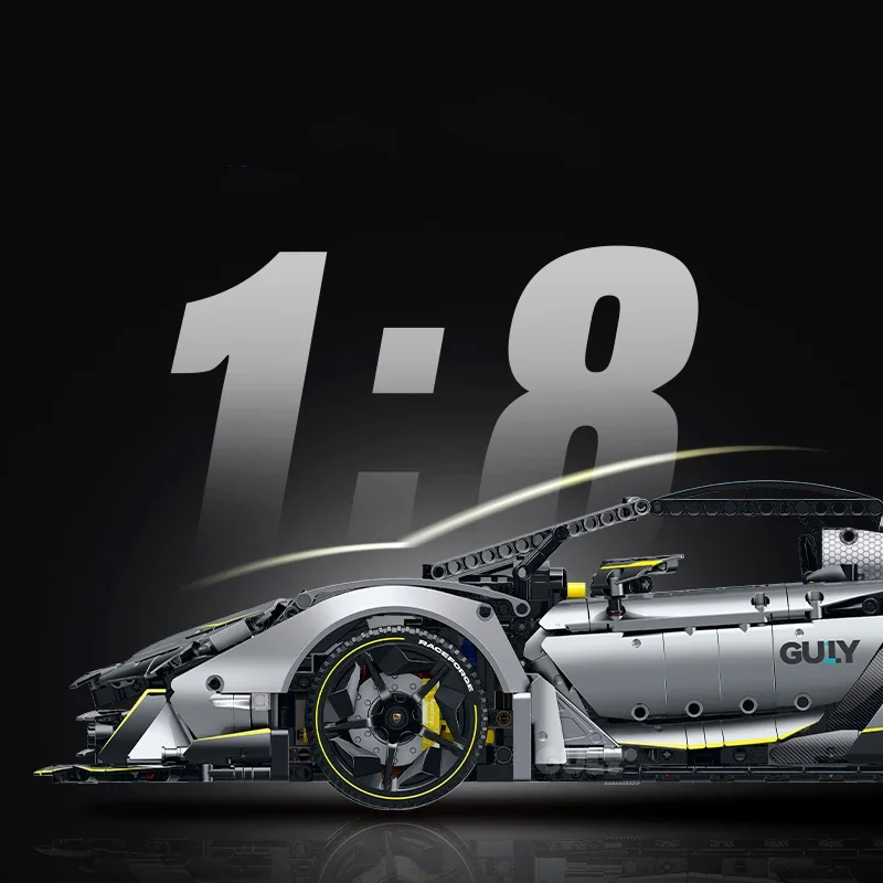3392 stücke Technische ONE OFF Raceforge Supercar Bausteine 1:8 Fernbedienung Sport Auto Modell Ziegel Spielzeug für Erwachsene geschenke