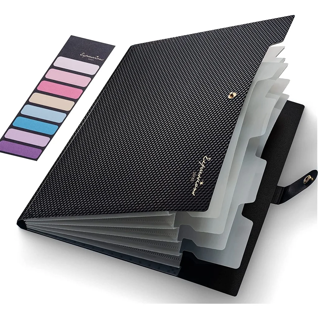 

Папка-органайзер для документов, 5 карманов, портативный органайзер для бумаг, для школьных и офисных принадлежностей, формат А4