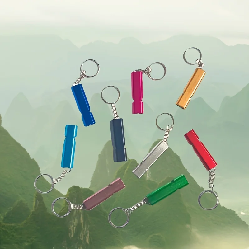 9 Stück/18 Stück gemischte Farben für den Außenbereich, Dual-Frequenz-Pfeife