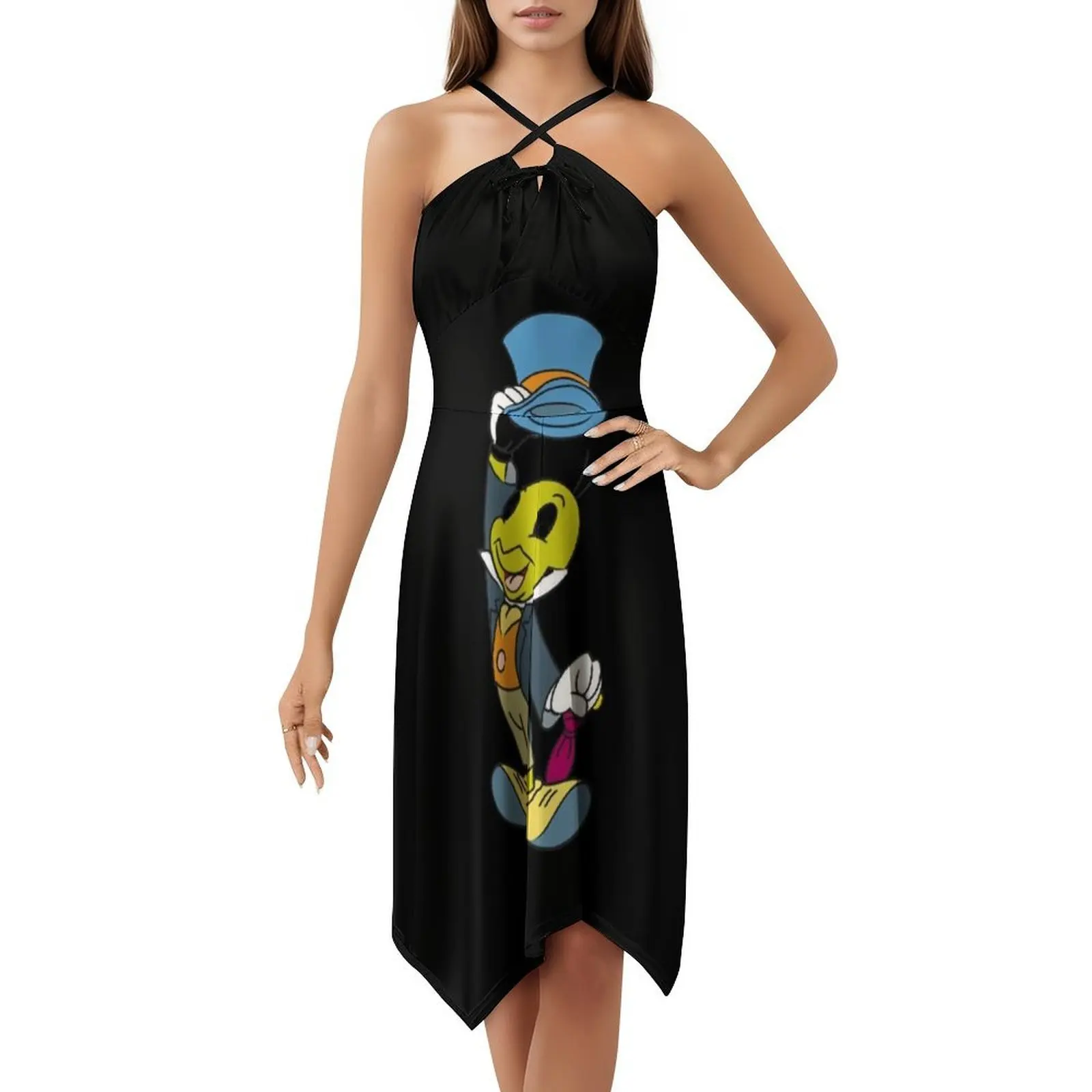 Jiminy الكريكيت الكلاسيكية تي شيرت المرأة الشارع الشهير فستان الحفلات العصرية طباعة نادي الملابس للإناث جيمييني الكريكيت الكلاسيكية #5