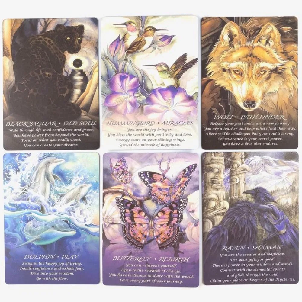 Duch zwierząt karty wyroczni rekreacyjne stolik imprezowy gra wróżbiarska proroctwo Tarot Deck