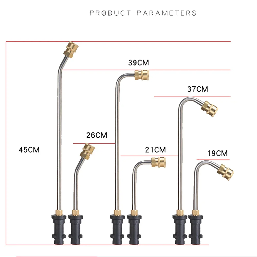 Curved Extension Wand For KARCHER K2 K3 K4 K5 K7 Pressure Wash Gun Replacement Lance