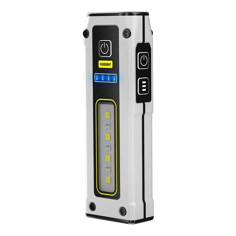 ไฟฉาย USB รายการป้องกันส่วนบุคคลแบบชาร์จไฟได้ทรงพลังเป็นพิเศษ ไฟฉายที่แข็งแกร่งมาก Power Bank อุปกรณ์ป้องกันตัวเอง LED สูง