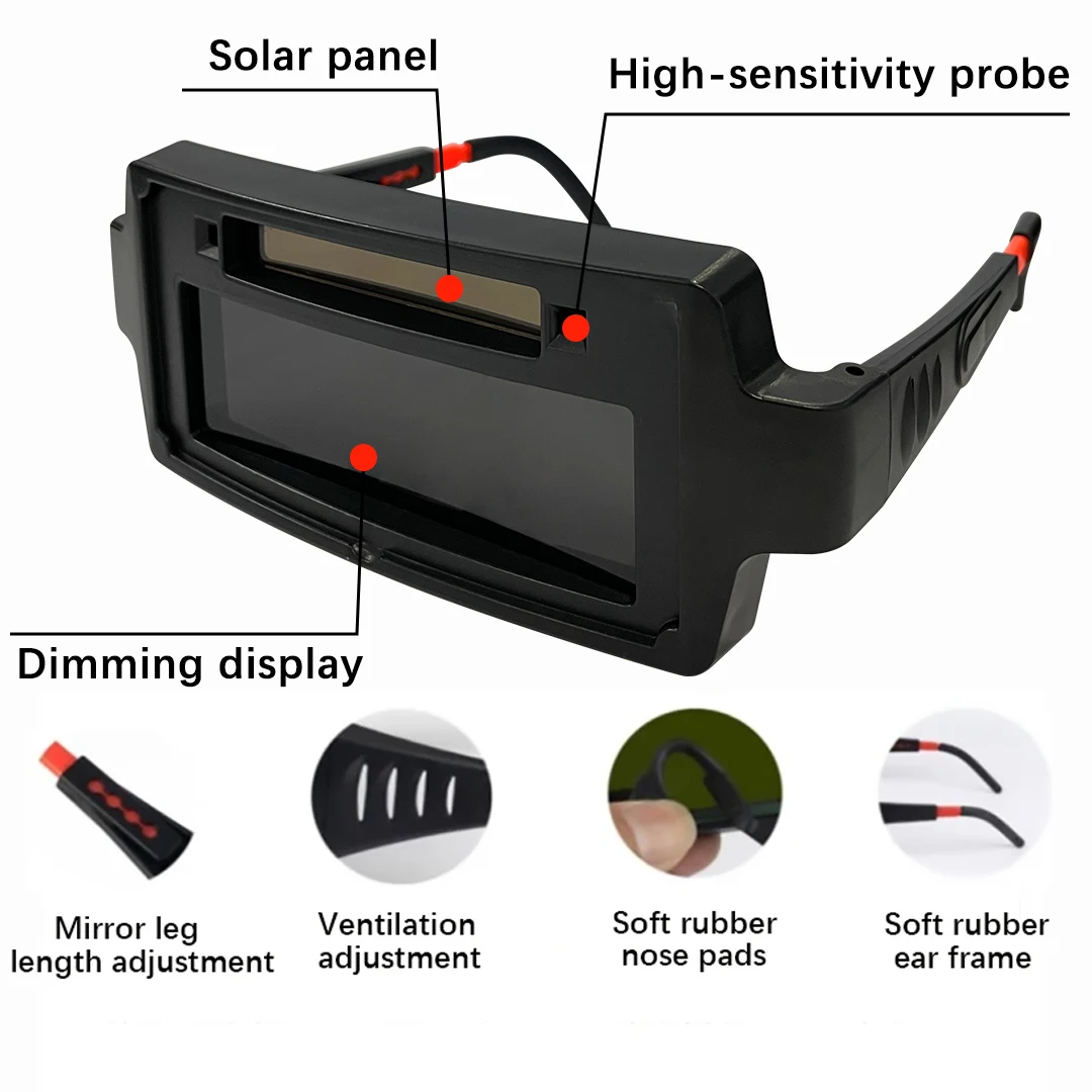 Welding Glasses Auto Darkening Welding Goggles Anti-glare Solar Eye Safety Protective Solar Welder Eyes  Glasses