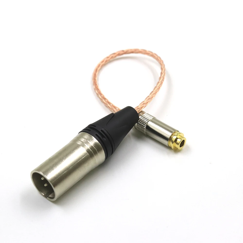 

8 Core OCC Silver 4Pin Balanced XLR Male to 4.4mm Balanced Female Audio Adapter Cable 4.4 TRRRS TO XLR Connector