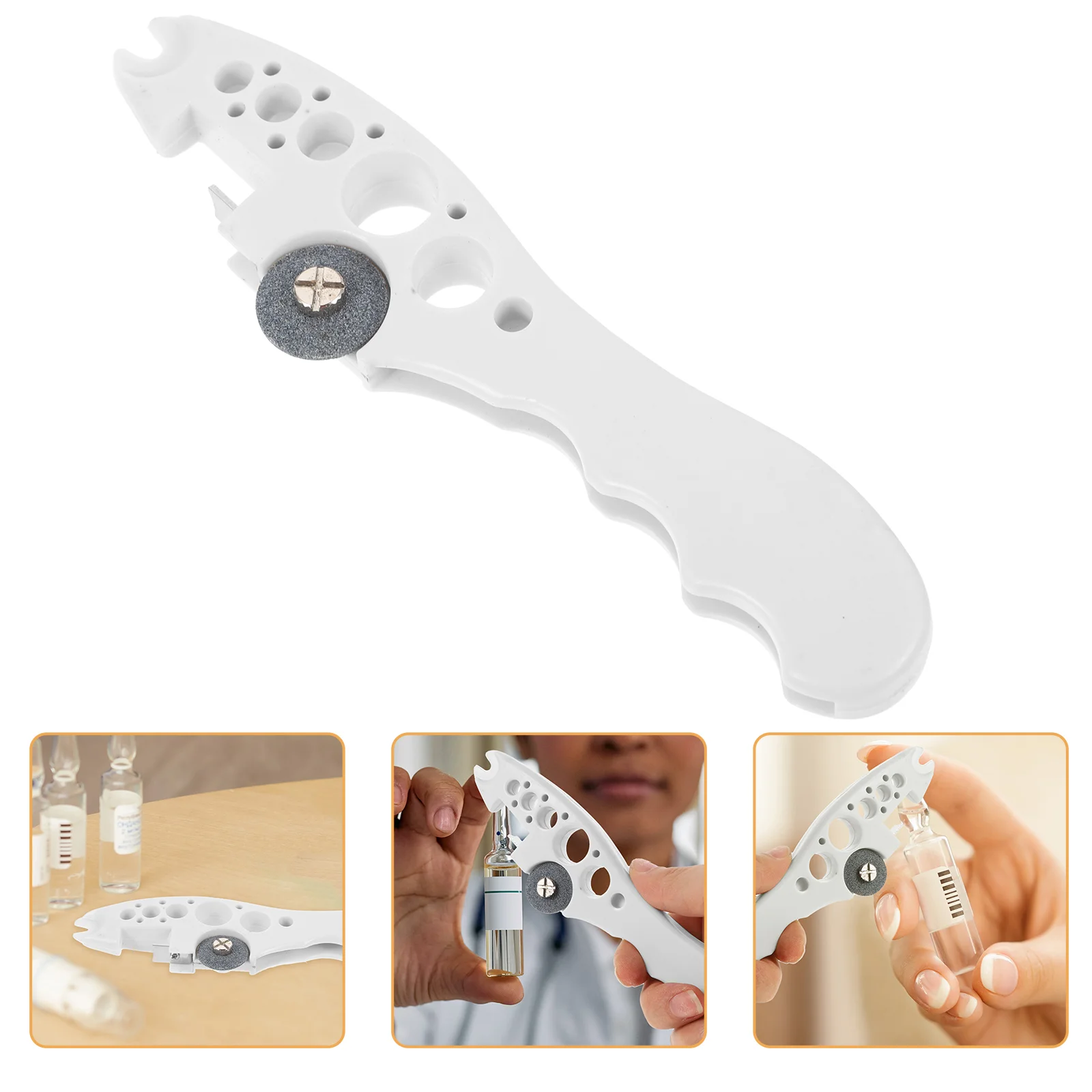 Ampoule Bottle Opener for Nurse Left Handed Can Opening Tool Glass Breaker Abs Hourglass Medical