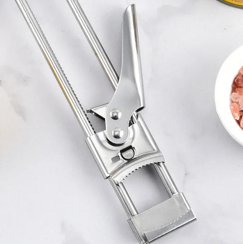 New Adjustable Multifunctional Manual Can Opener Stainless Steel Non‑slip Jar Lid Bottle Cap Opener Kitchen Tool