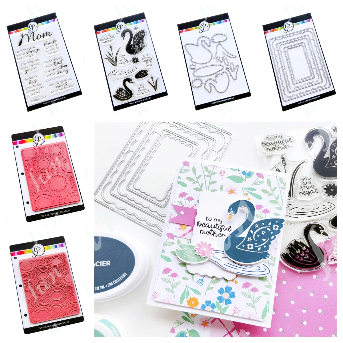 

New Mom Sentiments Clear Stamps Cover Plate Metal Cutting Dies Scrapbooking Embossed Make Paper Card Album DIY Craft Decoration
