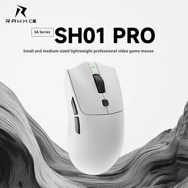 

Rawm Sa-Sh01pro Gaming And Esports Mouse Wireless 3950 Computer Mouse Small Hand Hot Swappable Micro Motion Light 8k Receiver