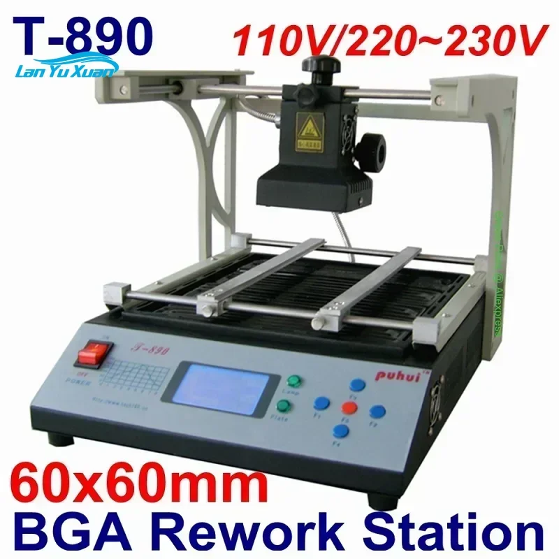 PUHUI T-890 Infrared Rework Station BGA IRDA Double Digital Infrared Soldering Welder T890 SMT SMD Reflow Station 110V/220V New