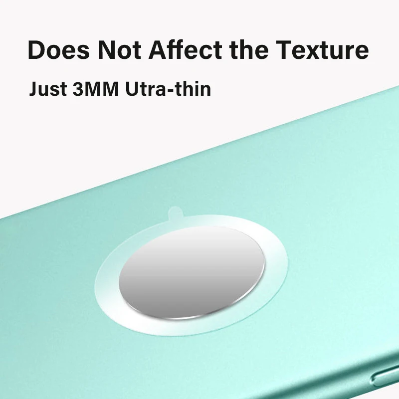 Universal Mobile Phone Metal Plates for Magsafe Cell Phone Holder Iron Sheet in Car Disk Mount Phone Sticker for Magnetic Stand image 4
