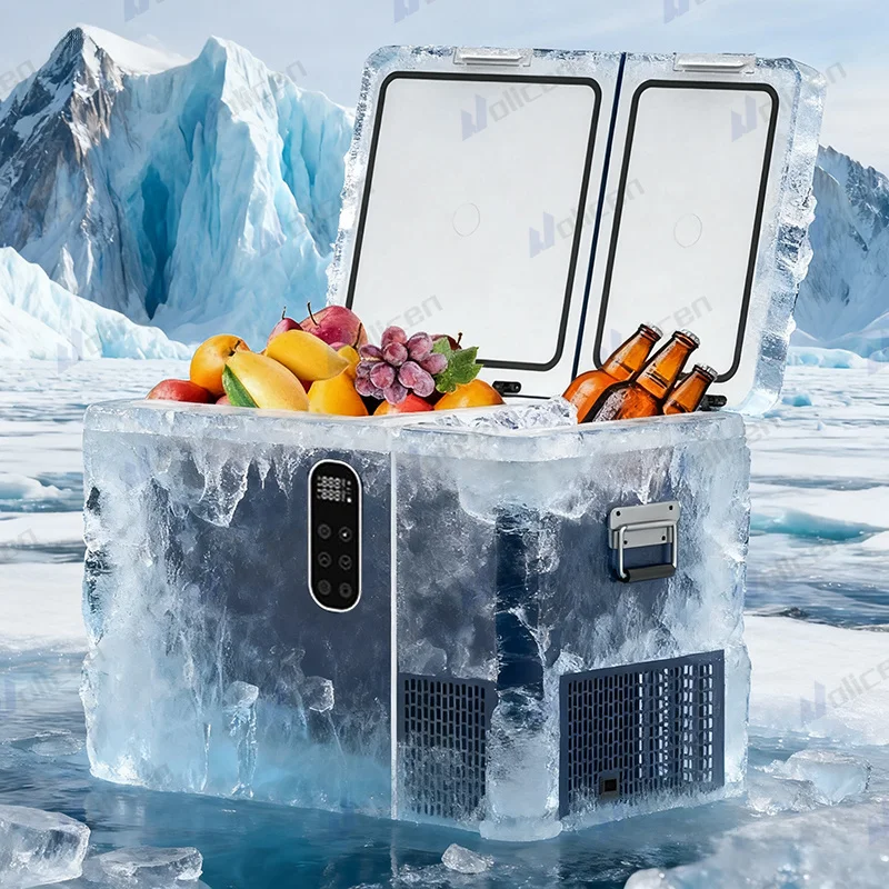 

Universal 45W Compressor Car Fridge Dual-Zone 12V/24V ABS Truck Freezer 35L/45L/55L Vehicle Refrigerators Ice Maker Type