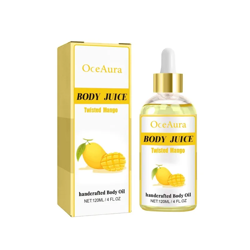 Olio di succo di corpo Mango olio essenziale naturale perfetto per il corpo riparazione Lift Firm Anti-invecchiamento per le donne olio idratante idratante