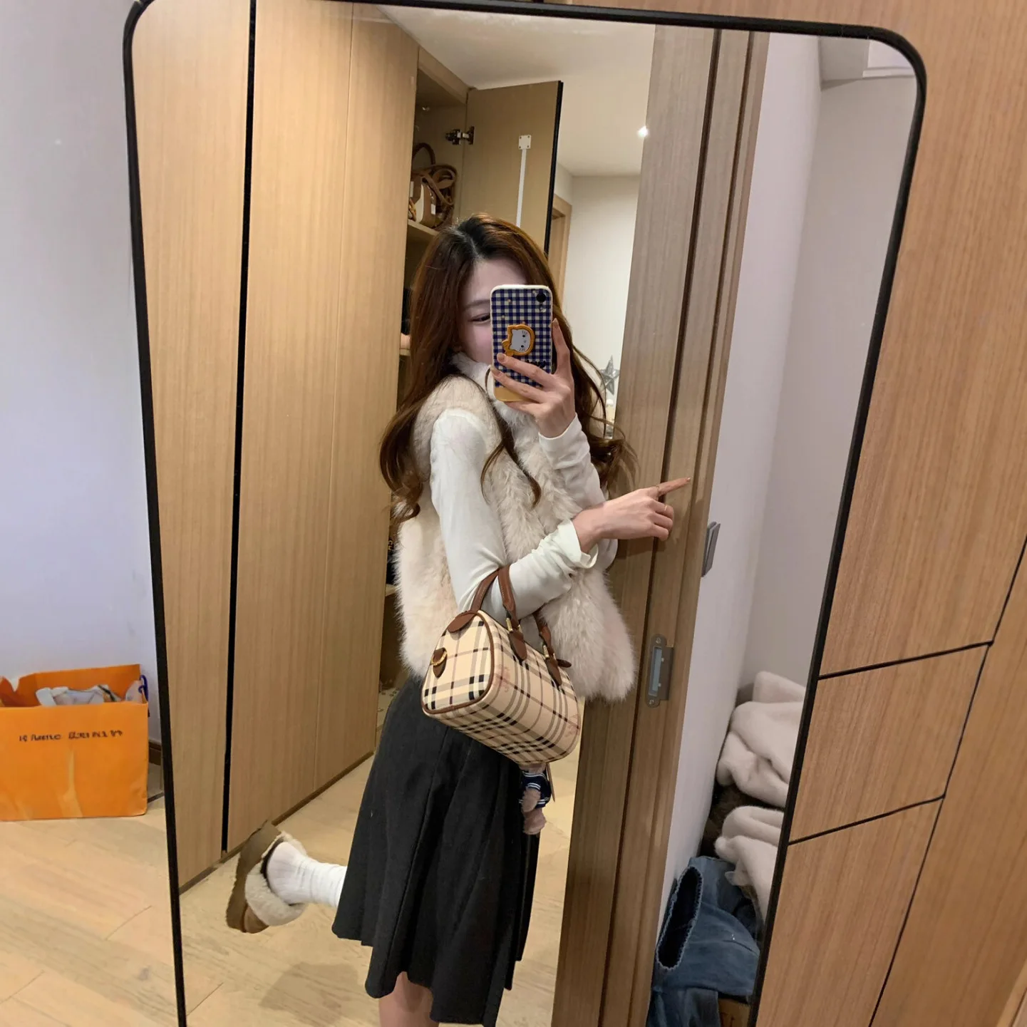 Gilet da donna in pelliccia sintetica volpe cappotti giacche cappotto spesso caldo Y2k streetwear giacca elegante lavoro senza maniche gilet autunno inverno 2025