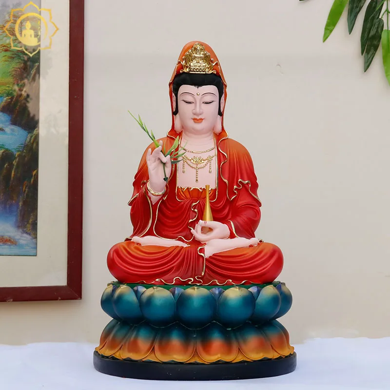 A set 3PCS Wholesale Buddhism figure  SUO PO SANSHENG Guan yin Sakyamuni DIZANG WANG PUSA Buddha statue HOME Alter