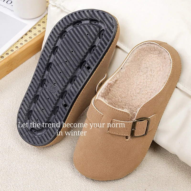 الخريف والشتاء عارضة باوتو سحب الرجعية نصف السحب تنوعا أحذية نسائية باوتو النعال القطن