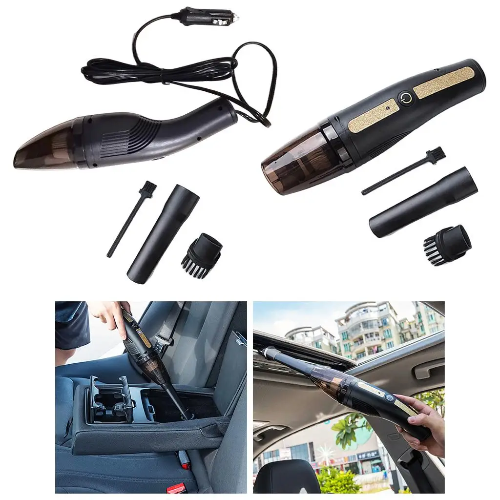 Car Vacuum Cleaner with 2 Attachments 12000Pa Powerful Strong Suction Handheld Vacuum for Car Interior ,Pet Hair, Sofa Cleaning