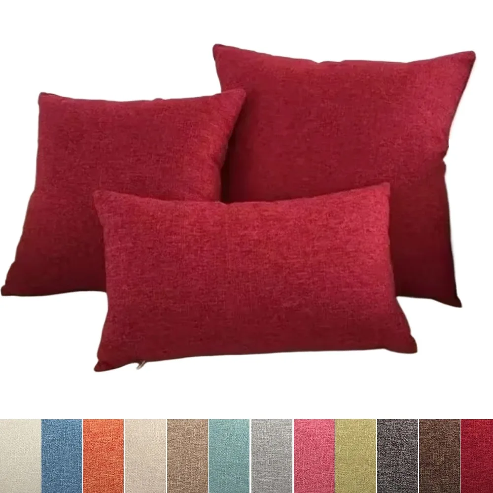 

30x50/40x40/45x45/40x60/50x50/55x55/60x60cm Solid color Sofa Cushion Cover Home Hotel Decorative Throw Pillow Case(Without Core)