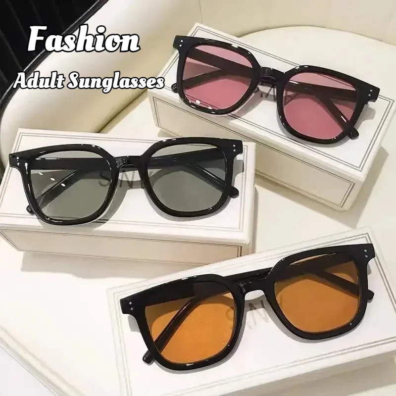 

Retro Square Frame Sunglasses for Women Fashionable Men's Eyeglasses UV400 Protection Sun Shading and UV Protection Sunglasses