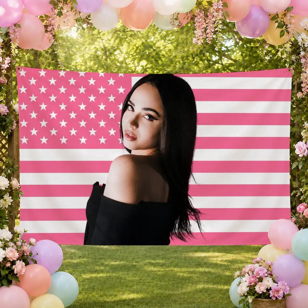Film S-Sofia Carson Actress Singer Flags Fan Banner Tapestry Wall Hanging Garage BarDorm Camp Party Outdoor Home Decor Gift