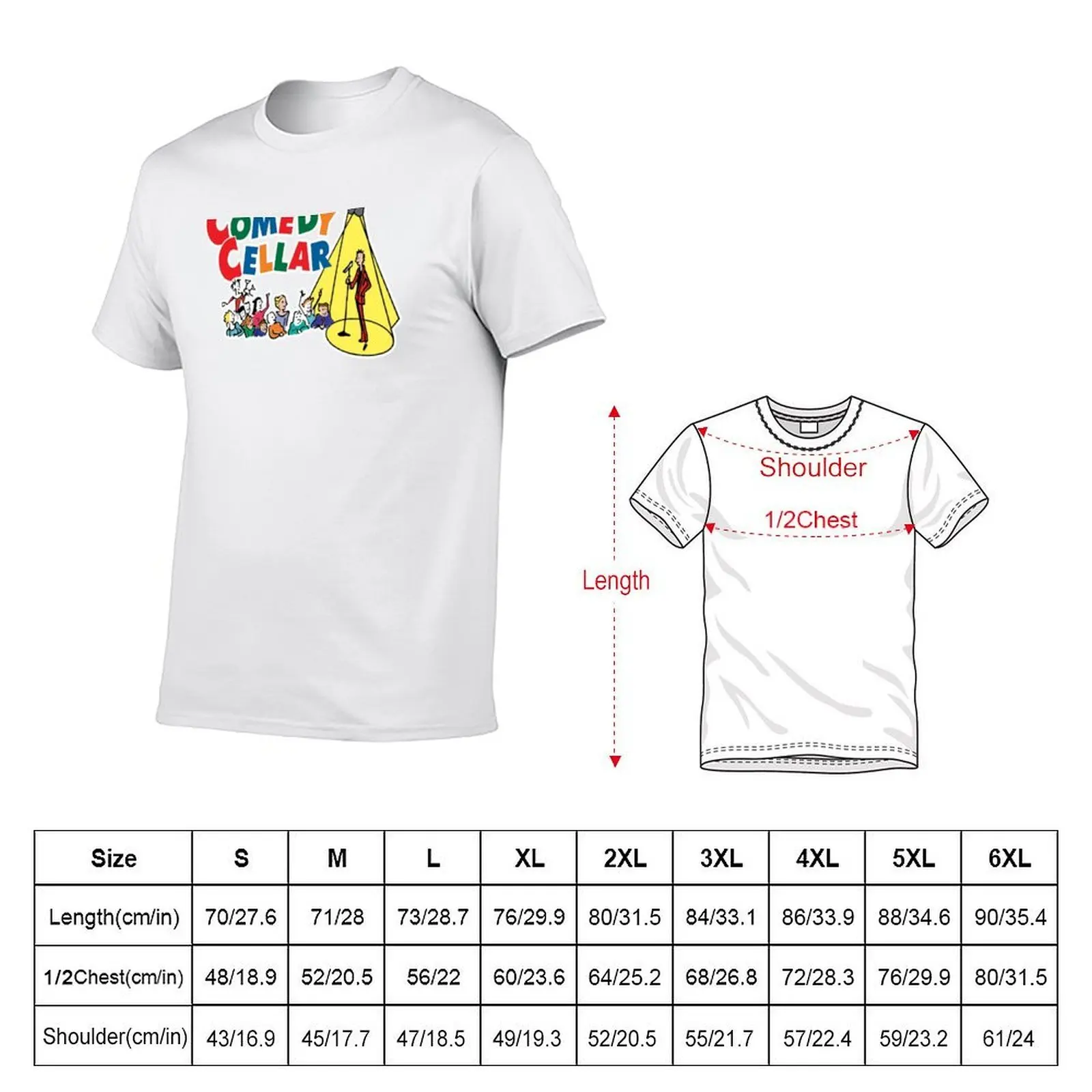 COMEDY IN THE CELLAR T-Shirt Luxury man new gifts and t-shirts funny t shirts men