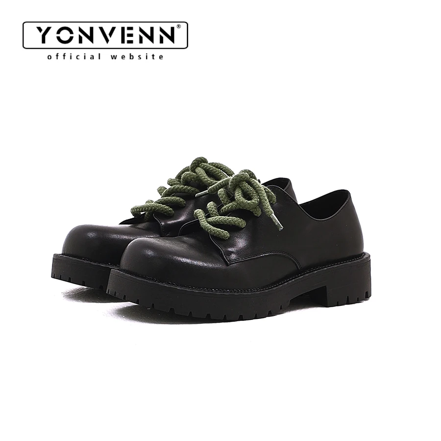 

Cowhide plus size formal leather shoes for men retro black thick sole big head Cleanfit Oxford shoes for work commuting