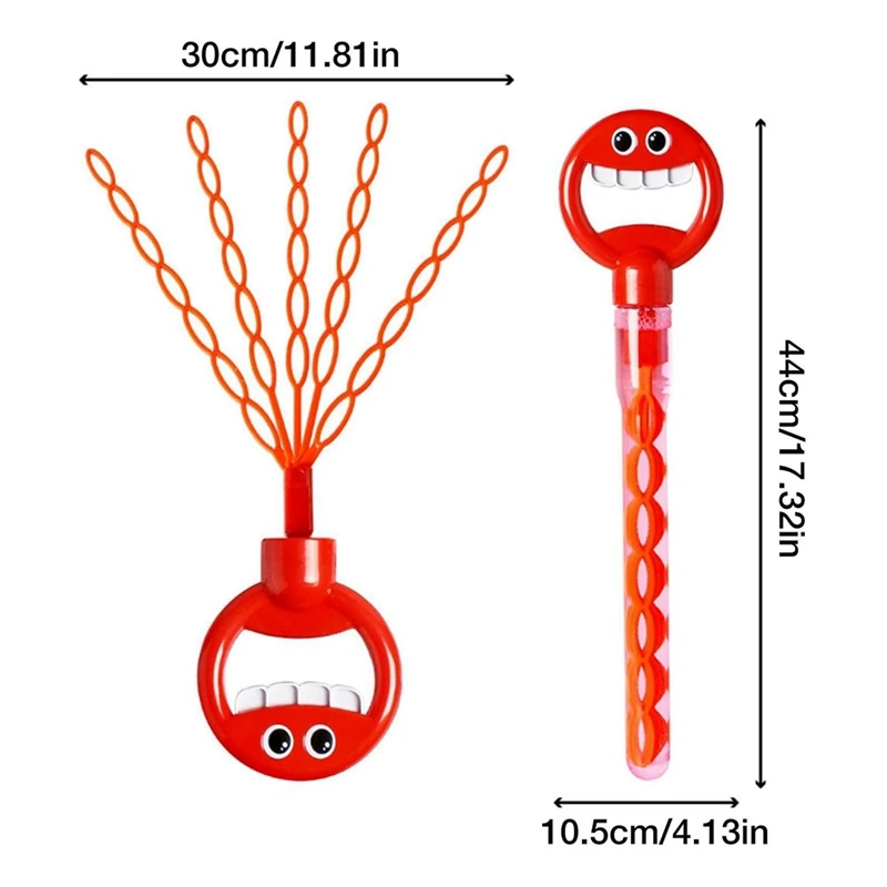 Hand-Held Smiling Face Five-Claw 32-Hole Bubble Wand Can Produce A Large Number Of And Bubble Blowing Machine