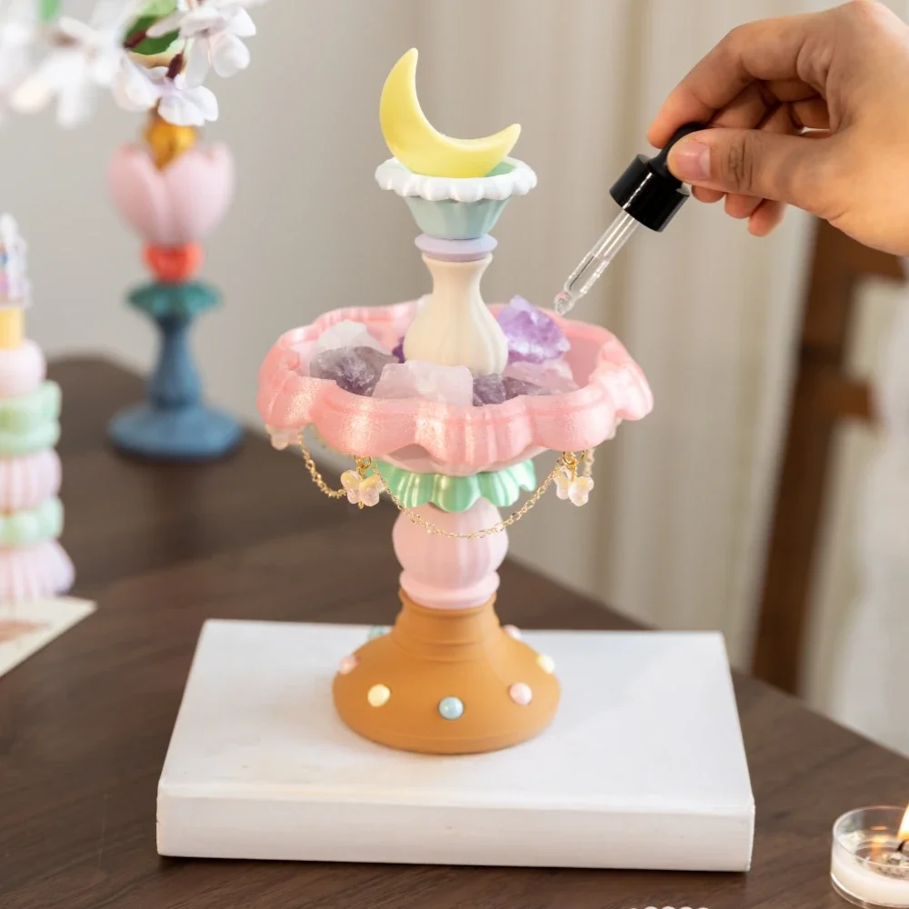 Moon Fountain Wishing Passive Aroma Diffuser Stone Essential Oil Diffuser Aromatherapy for Room Yoga Studios Bathroom Gifts