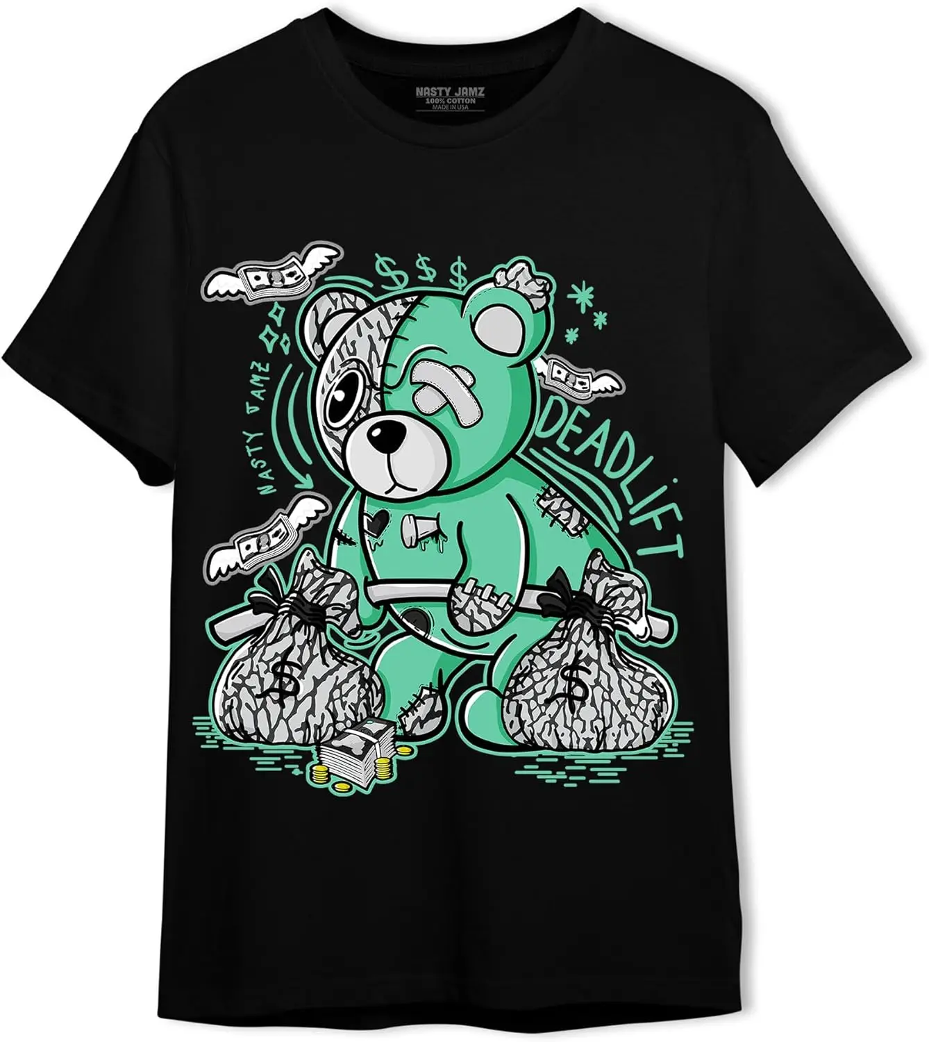 Deadlift BER Unisex Shirt Matching AJ 3s Green Glow,Urban Clothing