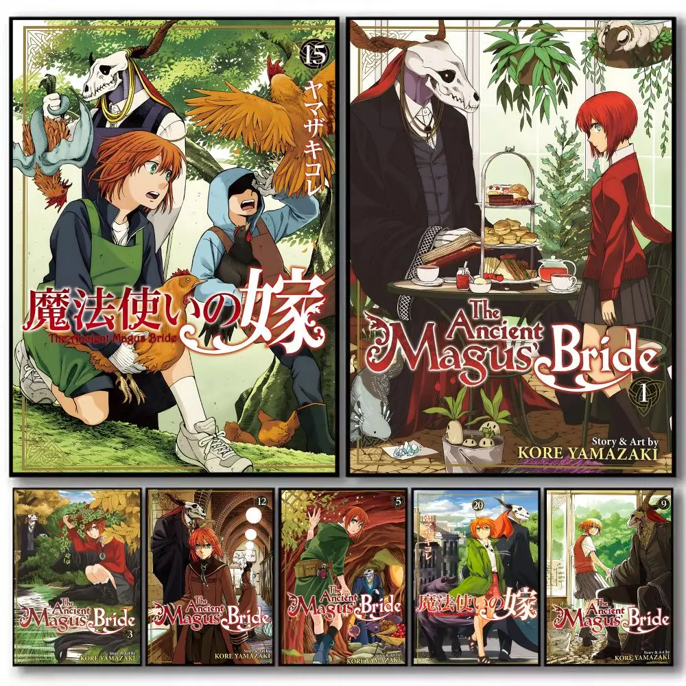 Anime T-The Ancient Magus' Bride Poster High-definition  poster stickers, suitable for bedroom, living room, home decoration