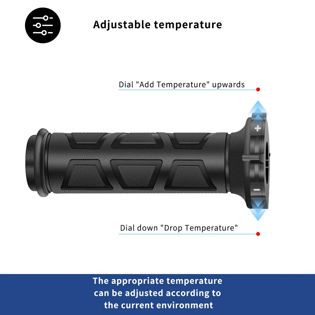 22mm Motorcycle Hot Grip Universal Motorbike Hand Heated Grips For vespa ATV Scooter Electri Hot Handlebar Motocross Hand Warmer