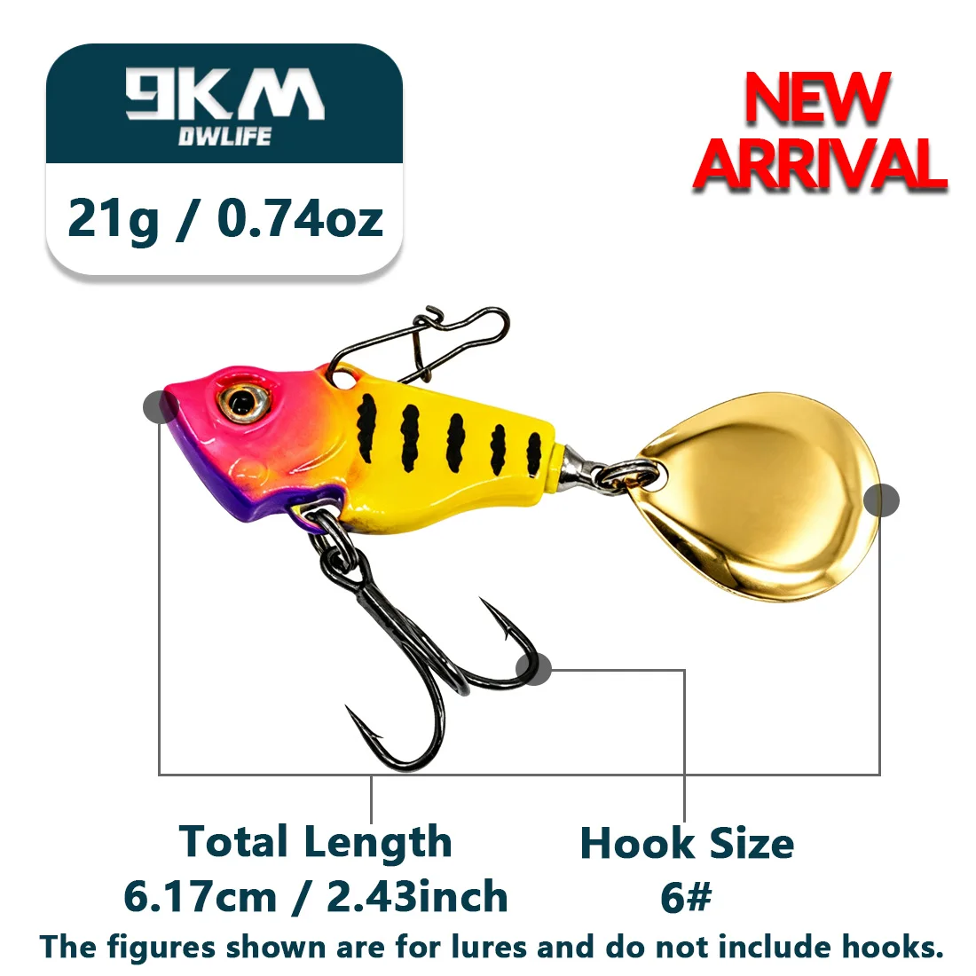 VIB Angelköder, Schwanzspinnköder, Crankbait-Köder 7~21g, Angellöffel-Köder, Blattköder, sinkende Köder, Bass-Angeljigs, Angelköder-Zubehör