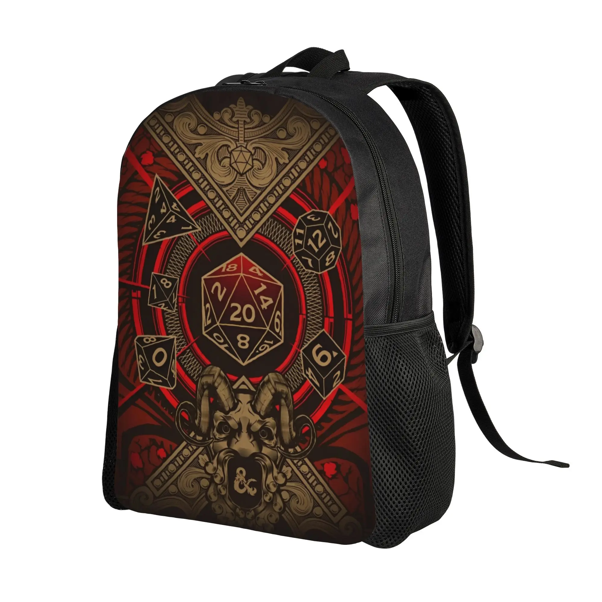 Dungeon Dragon DND Backpack for Men Women Cool Student Business Daypack Laptop Shoulder Bag Gift
