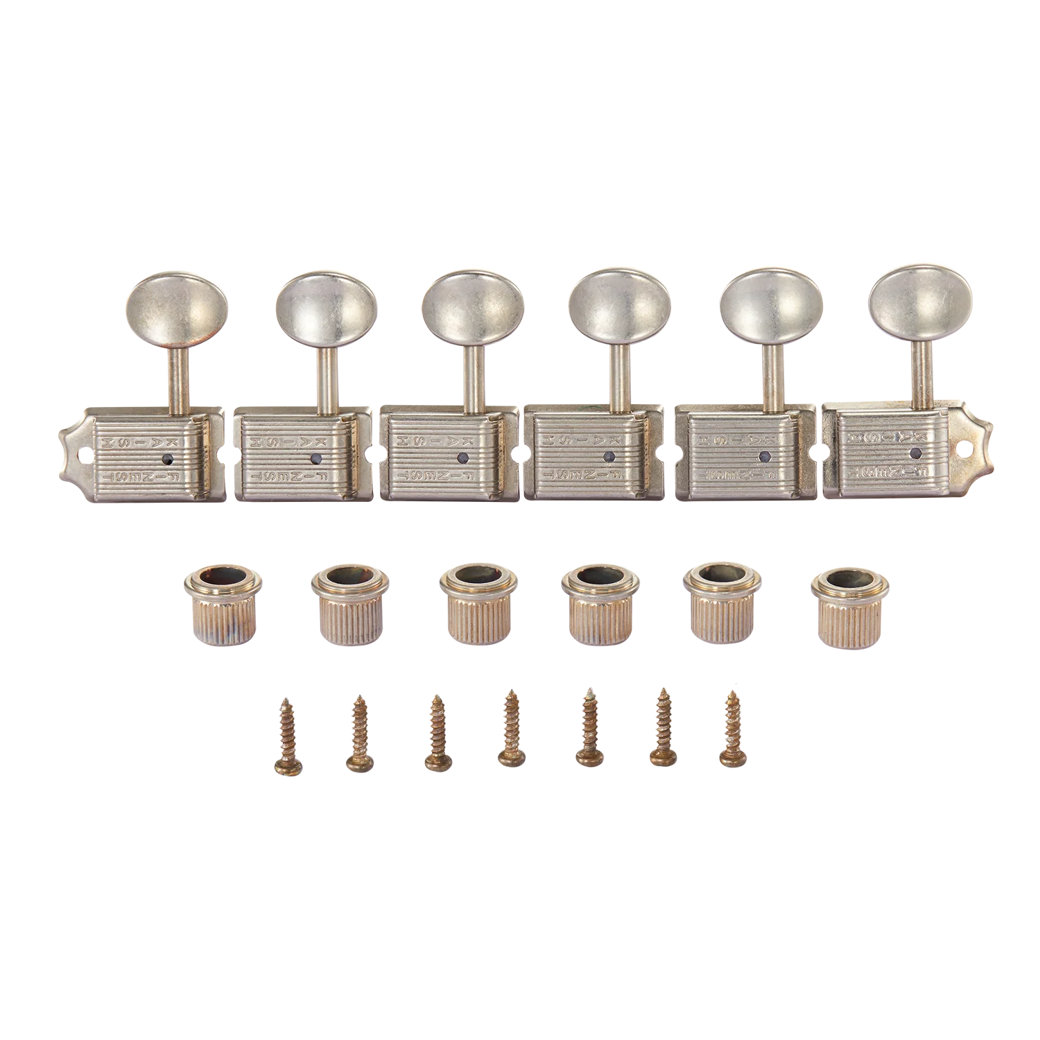 Lefty Split Shaft Vintage Guitar Tuning Keys Tuners Left Handed Machine Heads with Metal/Plastic Oval Button for Strat TELE