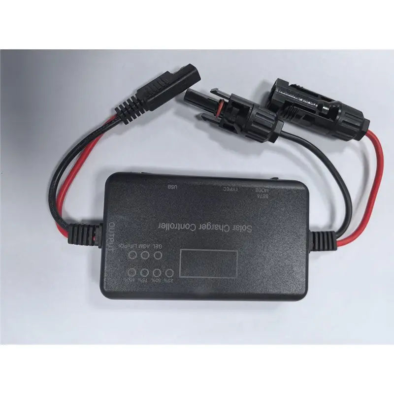 24-Hour Delivery 20A PWM Solar Controllers With USB And Type-C Outports Solar Panel Chargers Regulator Efficient Charging