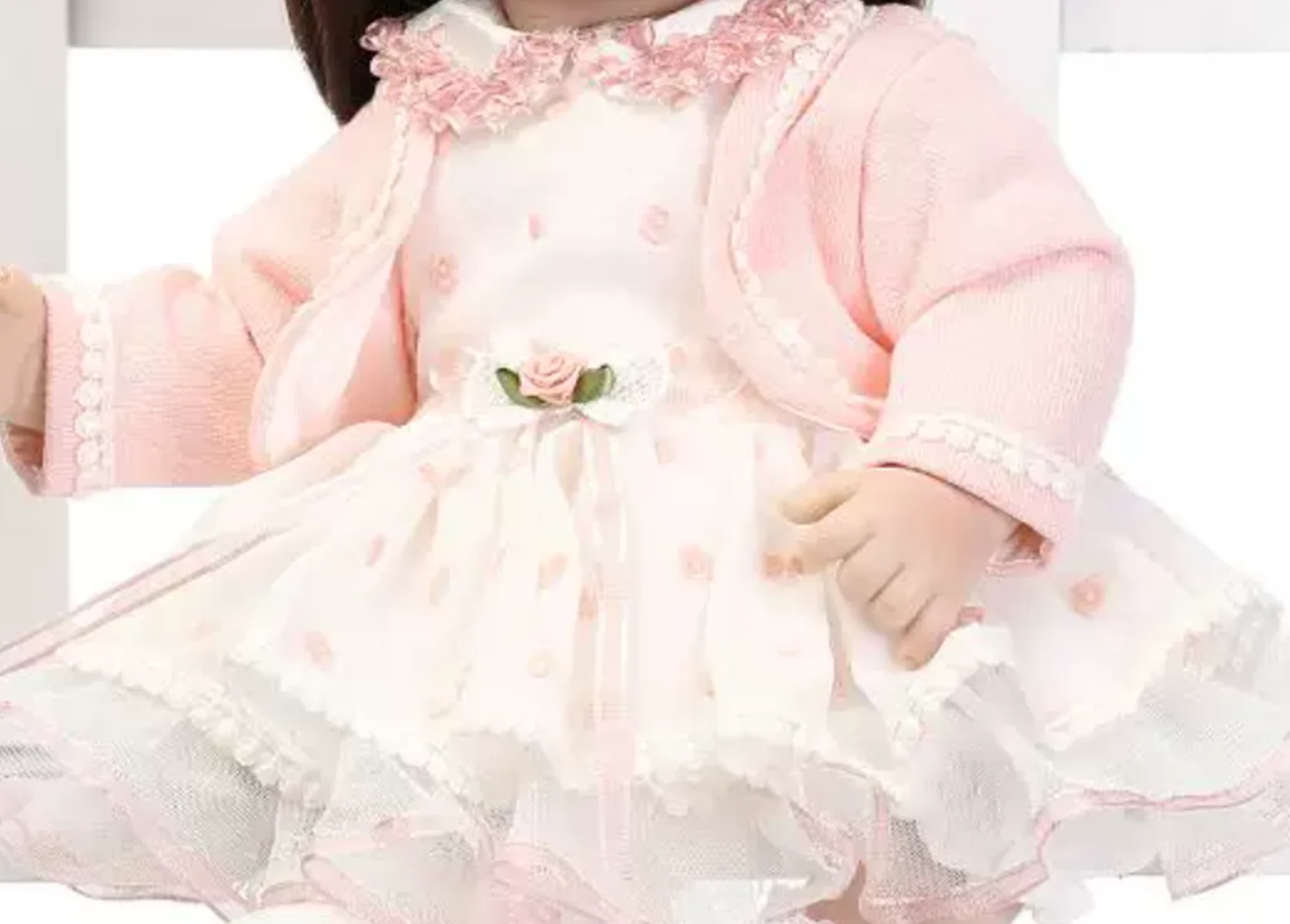 Cute Dress Clothes Sets For 50cm -52 cm Lifelike Silicone Reborn Baby Dolls Dress DIY Accessories Baby Toys For Girls Kids Gift