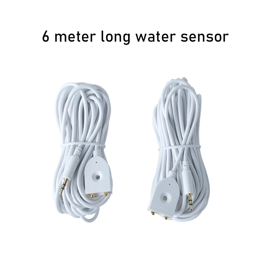 Détecteur de Fugas d'Eau avec Sonde Sensible, Système d'Alarme de Fuite d'Eau, 6m, pour WZ805, WZ806, WZ807, WZ808, 2 Pièces