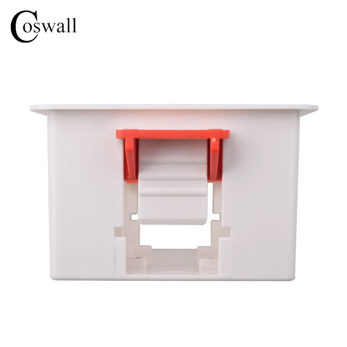 Coswall 1 Gang PVC Dry Lining Box do płyt gipsowo-kartonowych / skrzynek gipsowo-kartonowych / skrzynek gipsowo-kartonowych Głębokość 50 mm Przełącznik ścienny BOX Gniazdo ścienne Kaseta