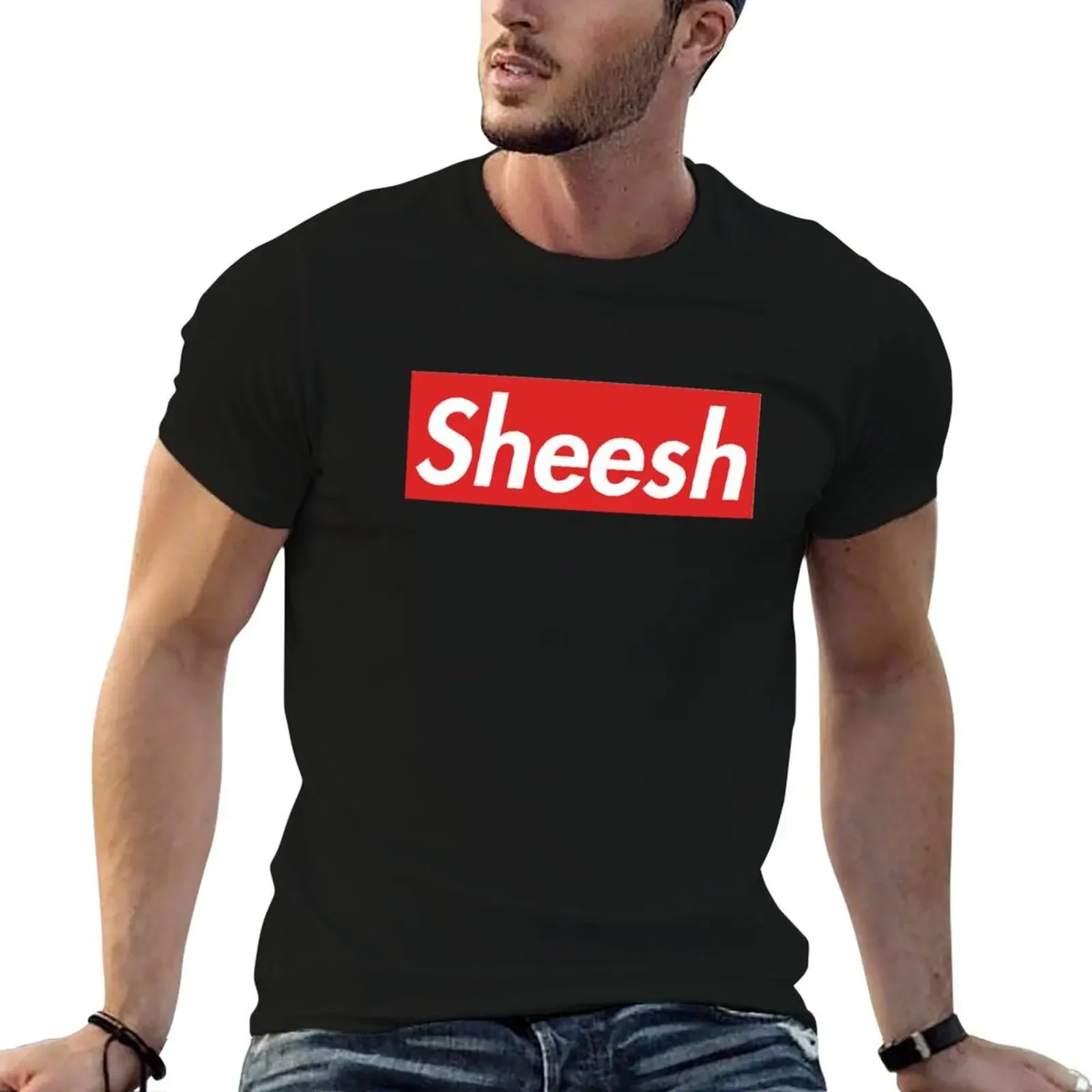 Sheesh T-Shirt funny shirt cotton animal prinfor boys tshirts personalised men t shirts high quality