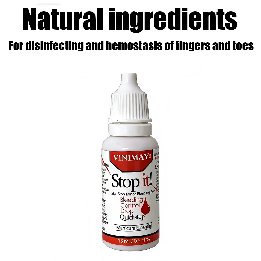 New Disinfection Hemostatic Agent Manicure Pedicure Emergency Bleeding with Cotton Swab