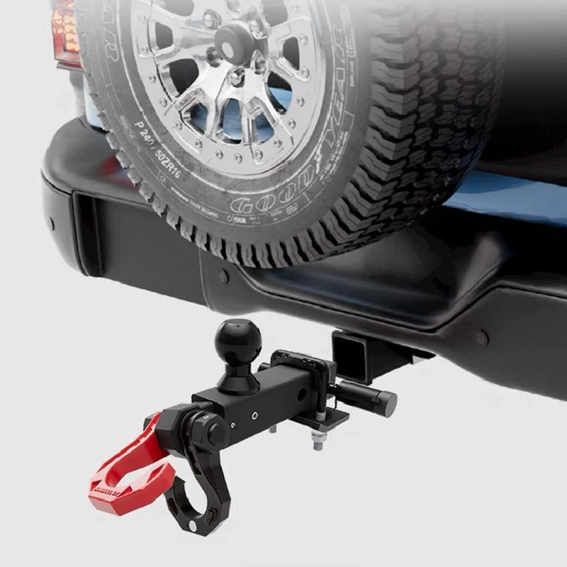 Trailer Hitch Tow Hook Magnetic Split Dual Antitheft Quick Plug 5x5 Receiver Offroad Recovery Towing Ball Mount For Tank 300 4x4