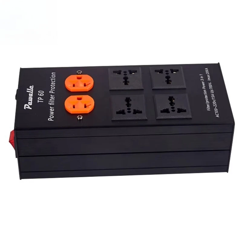 Power Filter  Audio Protection 3 in 1 HIFI US AC Distributor 100V~220V 15A 15amp Universal Socket Electrical Outlet