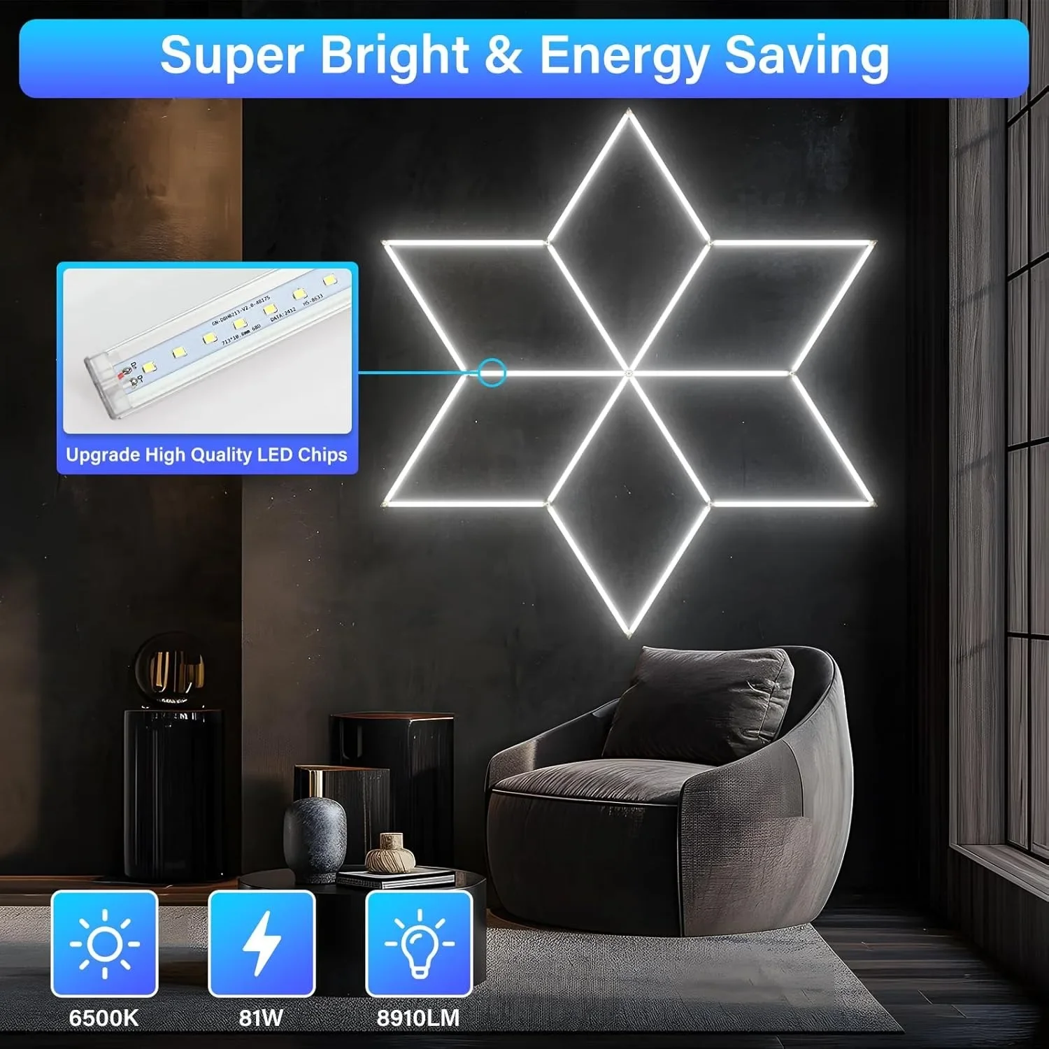 110-240v-led-ceiling-lamp-6500k-high-bright-hexagram-garage-light-hexagon-lights-creative-warehouse-car-shop-exhibition-hall